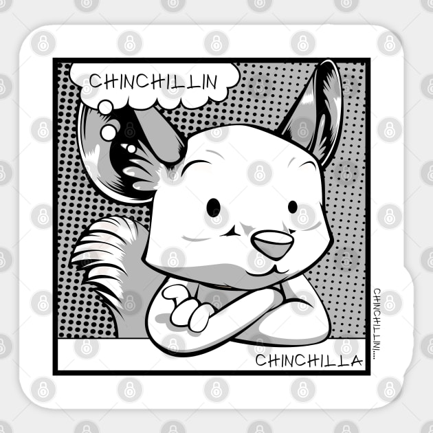 Chinchilla Sticker by Lumio Gifts